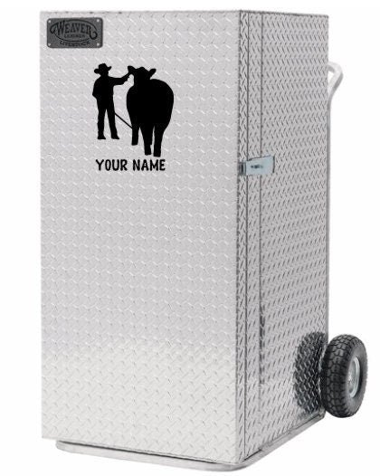 Show Heifer Boy Vinyl Decal Personalized | Show Heifer Boy Decal | Heifer Show box Decal | Vinyl Car Decal | Livestock Decal, Custom Vinyl Decal