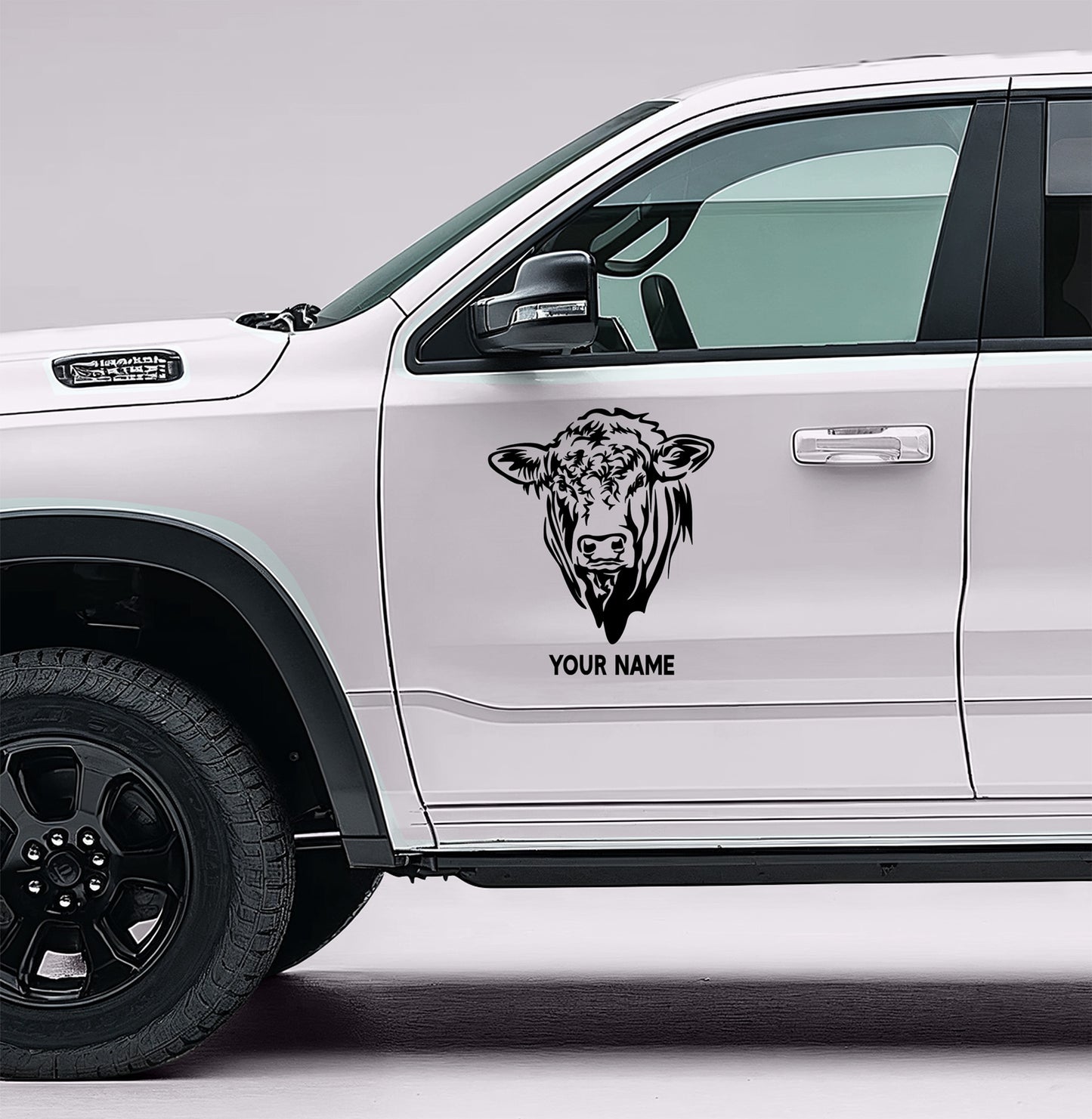 Charolais Cattle Decal, Personalized Custom Livestock vinyl Sticker Car Decal