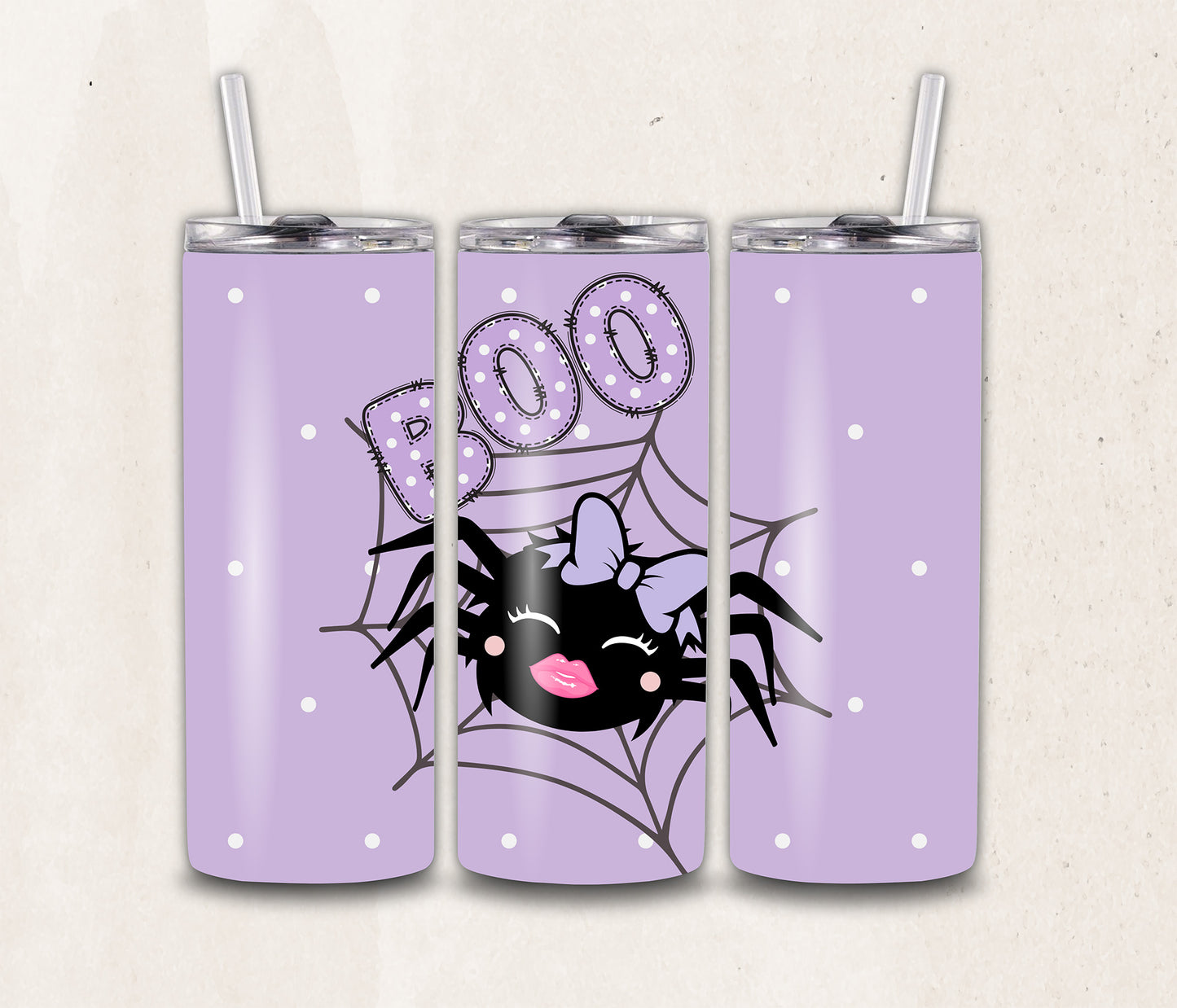 Boo Spider Tumbler Wrap PNG, 20oz Skinny Tumbler Sublimation Halloween Tumbler PNG, Spooky Season Tumbler