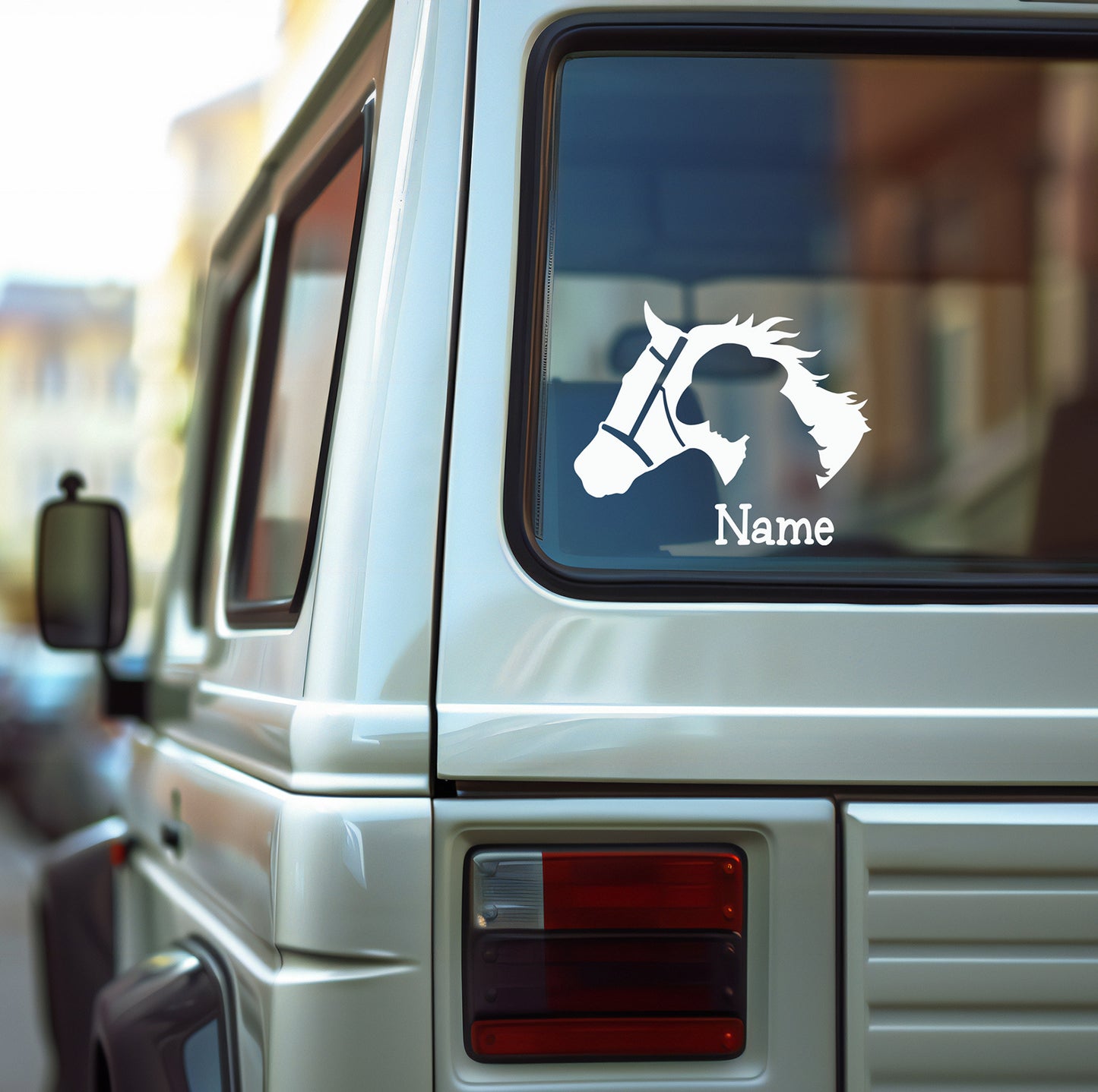 Horse Girl Vinyl Car Decal, Horse Vinyl Decal, Cow Girl with Horse Decal