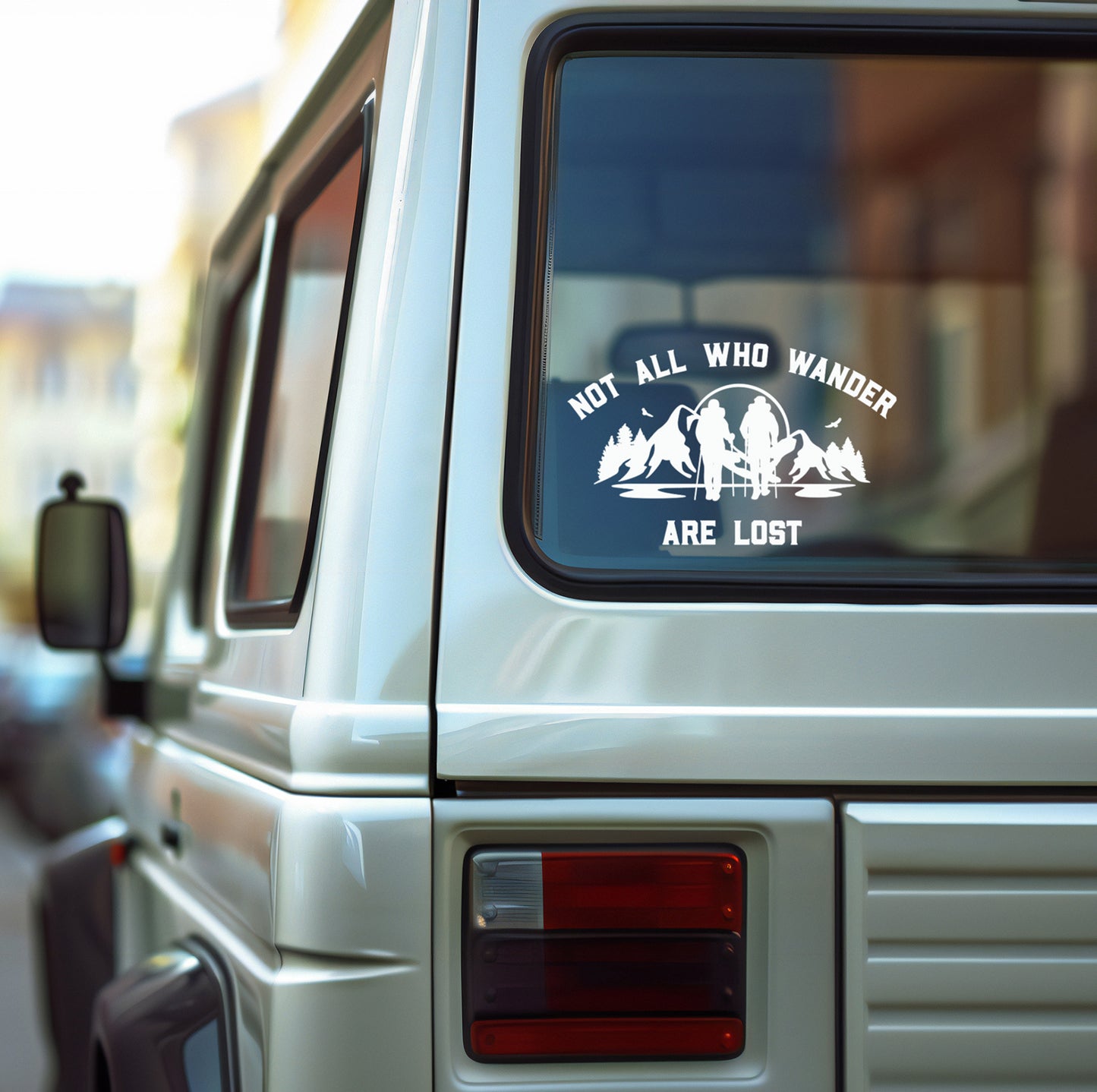 Not All Those Who Wander Are Lost Vinyl Decal | Truck Decal | Car Window Decal | Custom Vinyl Hiking Decal