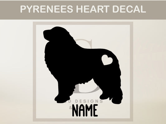 Great Pyrenees Decal | Pyrenees Dog Car Decal | Custom Dog Decal | Custom Vinyl Personalized Decal