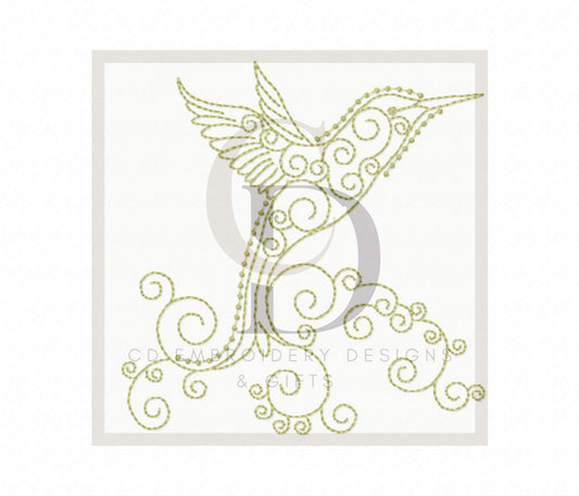 Hummingbird 1 Machine Embroidery Design