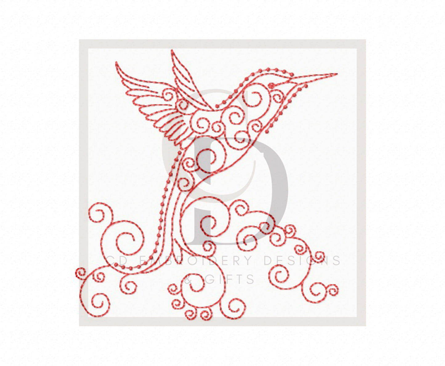 Hummingbird 1 Machine Embroidery Design