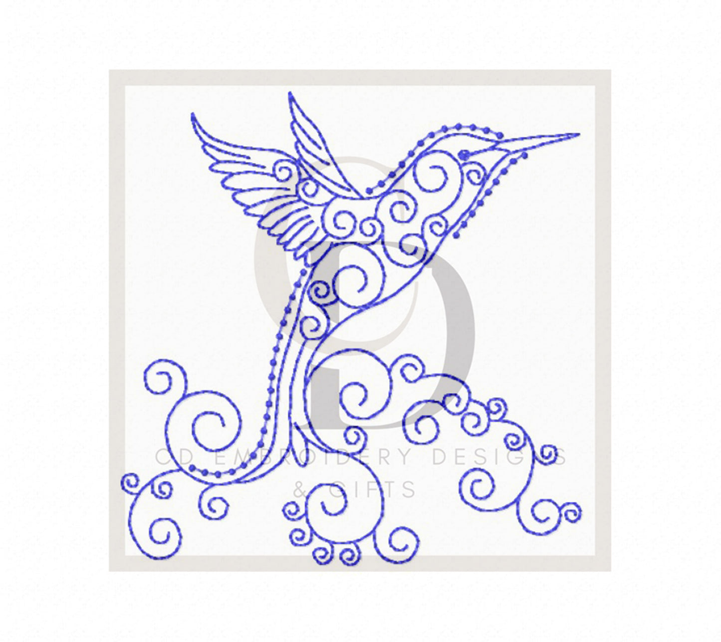Hummingbird 1 Machine Embroidery Design