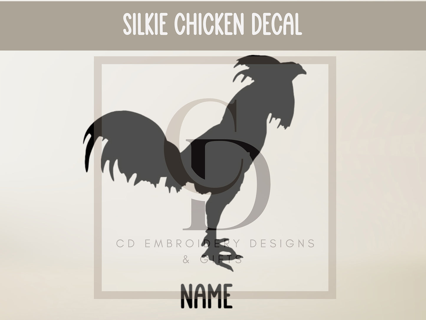 Fighting Rooster Car Decal: Chicken Vinyl Sticker | Personalized Custom Vinyl Decal