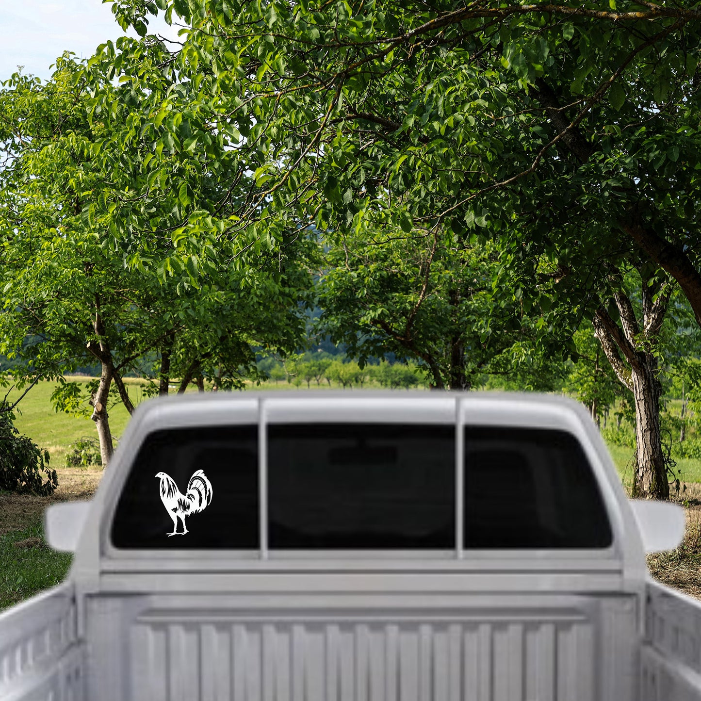 Modern Game Rooster Decal: Personalized Chicken Car Sticker/ Custom Vinyl Decal