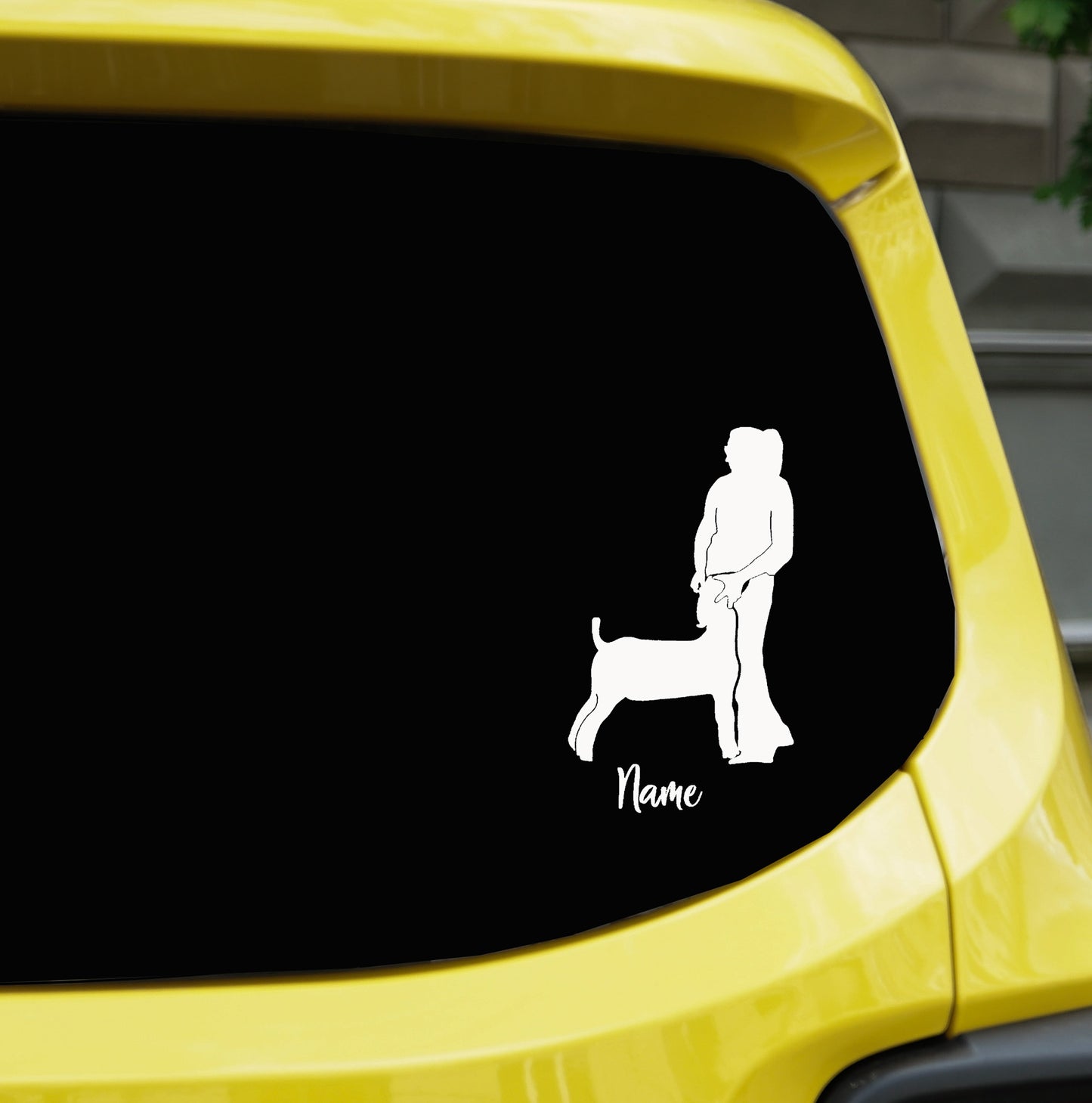 Show Goat Girl Vinyl Decal: Market Goat /Livestock Car/Box Sticker custom Vinyl Decal